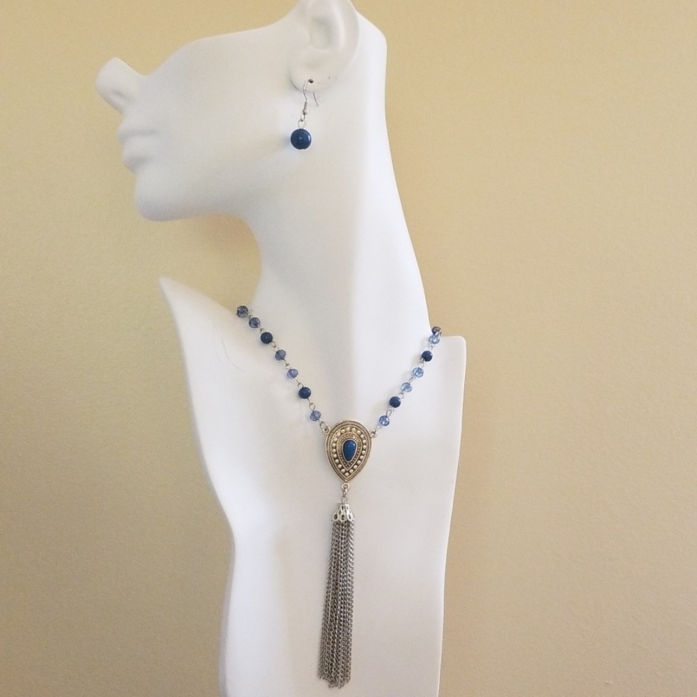 Matching earring and necklace set